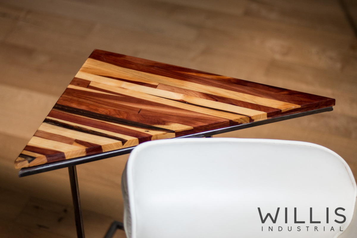 Willis Industrial Furniture | Rustic, Modern Furniture | Triangle Cedar Table