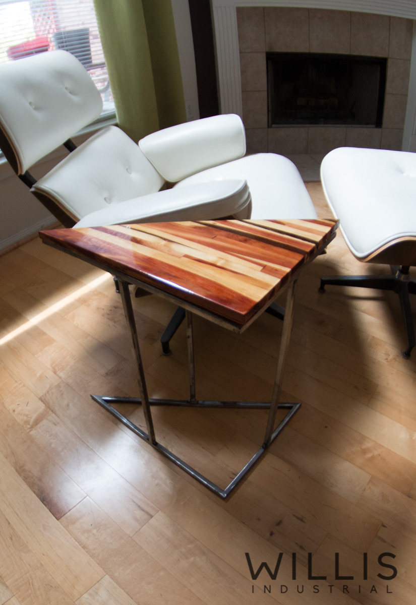 Willis Industrial Furniture | Rustic, Modern Furniture | Triangle Cedar Table
