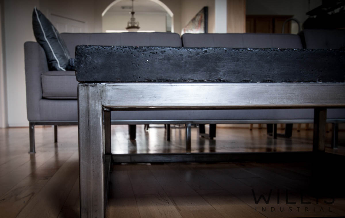 Willis Industrial Furniture | Rustic, Modern Furniture | concrete table 40 x 40