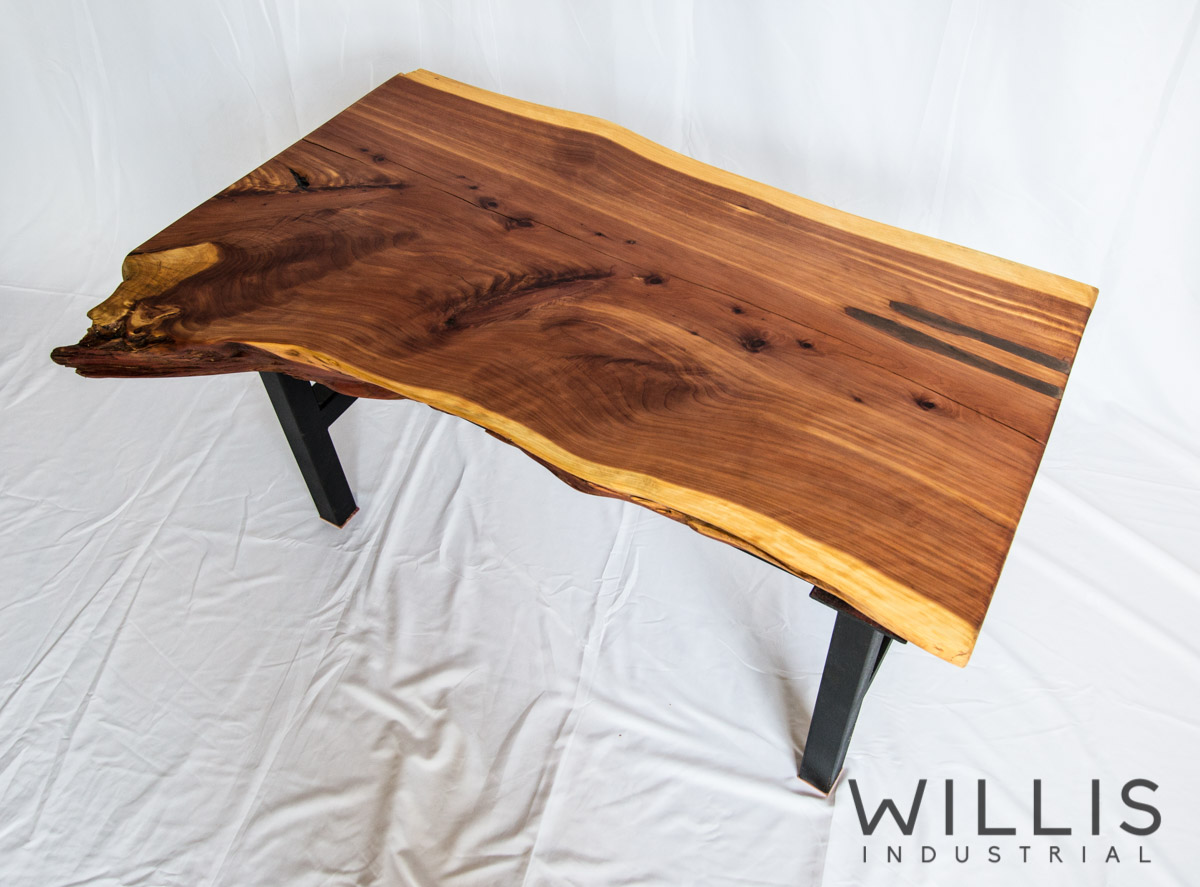 Willis Industrial Furniture | Rustic, Modern Furniture | Cedar Open Edge Table